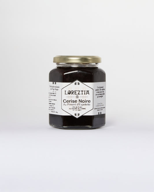 Confiture de cerise noire au piment d'Espelette