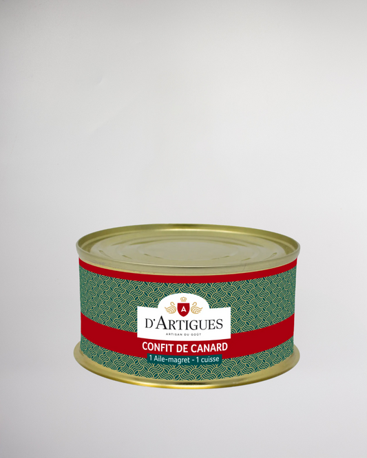 Demi-canard confit (aile, magret, cuisse)