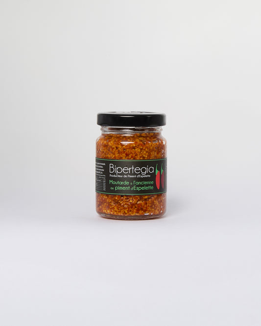 Moutarde à l'ancienne au piment d'Espelette